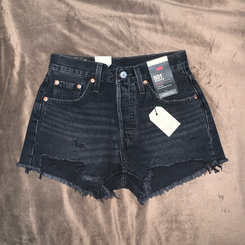 Levi’s 501 Black Denim Shorts